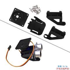 Single-chip Microcomputer Car Ultrasonic Ranging Obstacle Avoidance Module Gimbal Kit Steering Gear and Bracket Robot