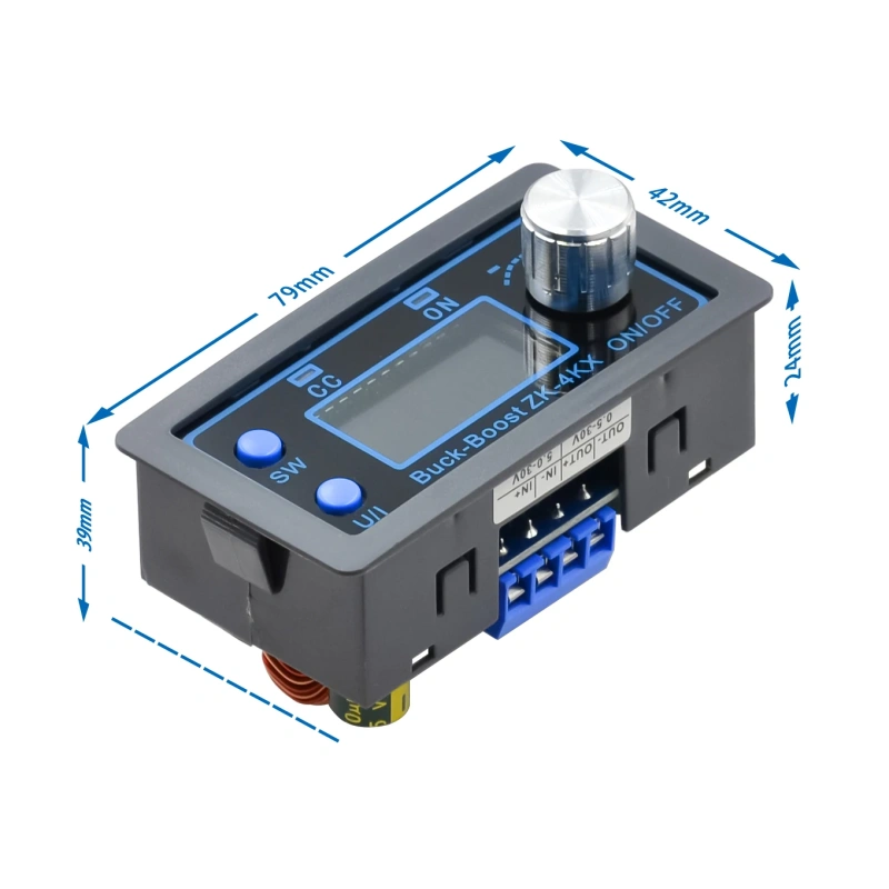 ZK-4KX ZK-5KX DCDC Buck Boost Converter CC CV 0.5-30V 4A 5V 6V 12V 24V Power Module Adjustable Regulated laboratory power supply