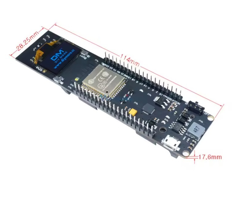 0.96 Inch OLED Display 18650 Lithium Battery WiFi Bluetooth Shield ESP32 ESP-32 ESP8266 CP2102 Module