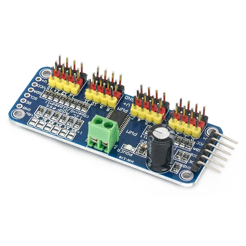 16 Channel 12-bit PWM/Servo Driver-I2C interface PCA9685 module  pi shield module servo shield