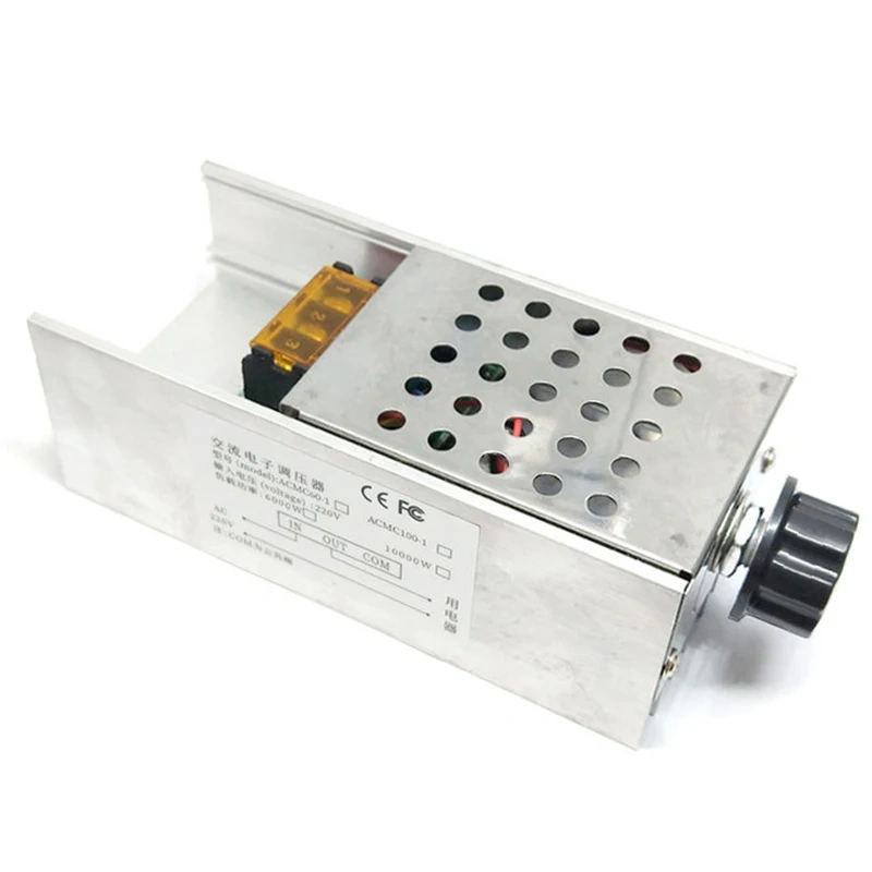 6000W AC 220V Speed Controller High Power SCR Voltage Regulator Dimmer Switch Speed Temperature Control Thermostat