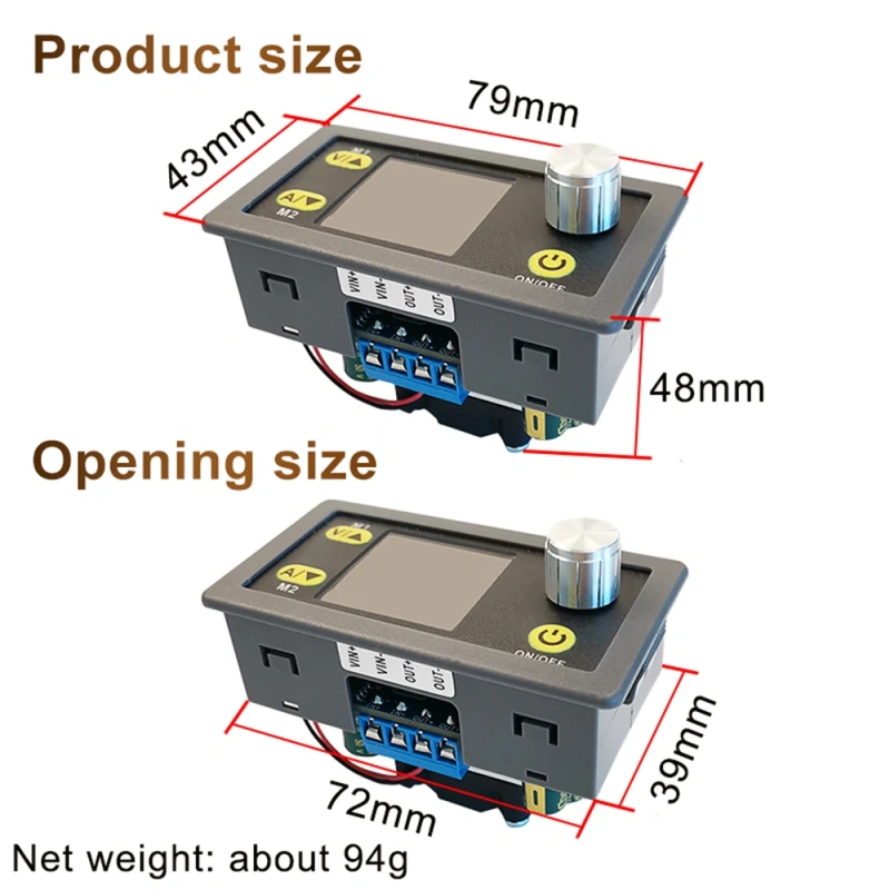 WZ3605E DC DC Buck Boost Converter CC CV 36V 5A Power Module Adjustable Regulated Laboratory Power Supply Voltmeter Ammeter