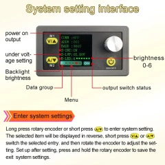 WZ3605E DC DC Buck Boost Converter CC CV 36V 5A Power Module Adjustable Regulated Laboratory Power Supply Voltmeter Ammeter