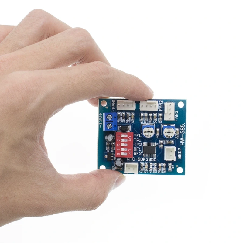 DC 12V 5A PWM PC CPU Fan Temperature Control Speed Controller Board Speed Controller Temperature Probe Buzzle