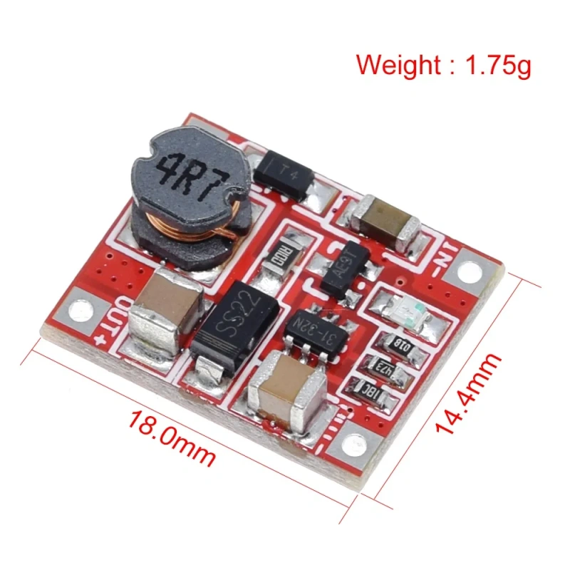 TZT 1/5PCS DC-DC Boost Power Supply Module Converter Booster Step Up Circuit Board 3V to 5V 1A Highest Efficiency 96%