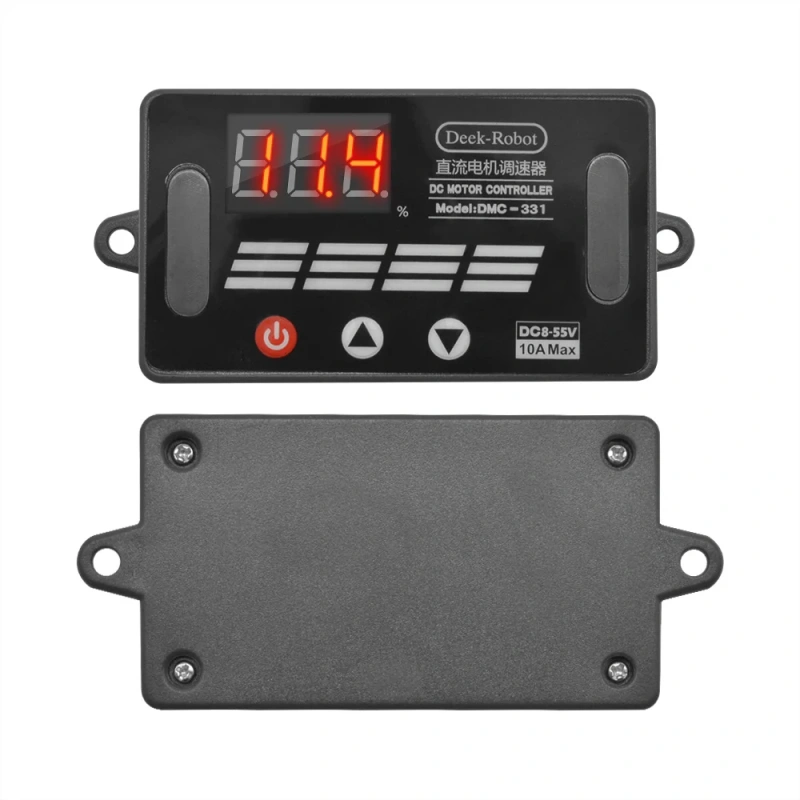 DC8-55V 10A DMC-331 Motor Speed Controller Motor Drive Module PWM 0~100 Adjustable LED Digital Display Electrical Equipment