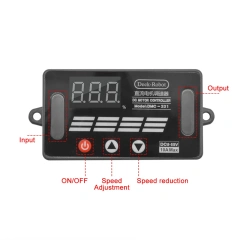 DC8-55V 10A DMC-331 Motor Speed Controller Motor Drive Module PWM 0~100 Adjustable LED Digital Display Electrical Equipment