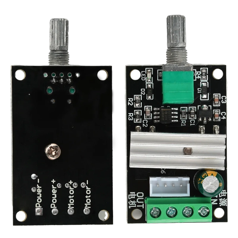 DC 6V 12V 24V 28V 3A 80W PWM Motor Speed Controller Adjustable Speed DC Motor Driver Forward Reverse Switch