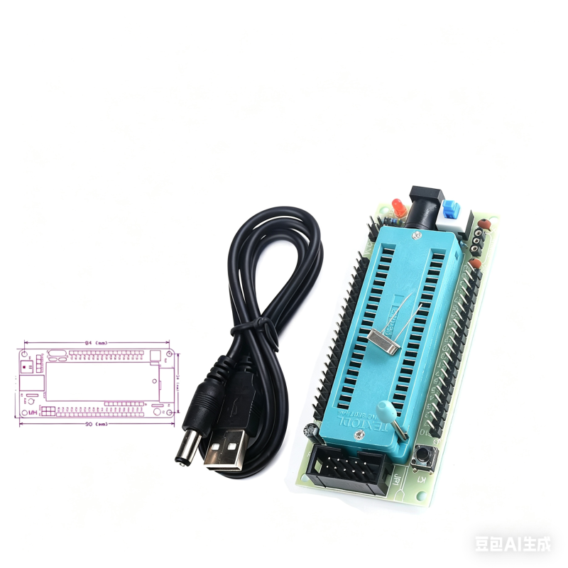 40P Lock 51 Single Chip System Development Board