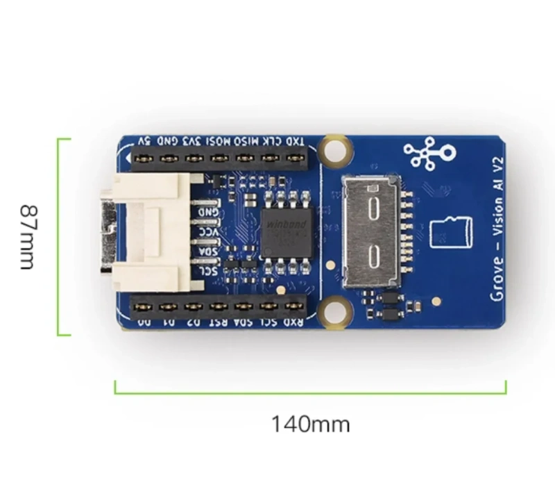 Grove Vision AI V2 Module with 20+ AI Models, 0.35W Low Power, Camera & Mic, Compatible with Raspberry Pi/Arduino/ESP32