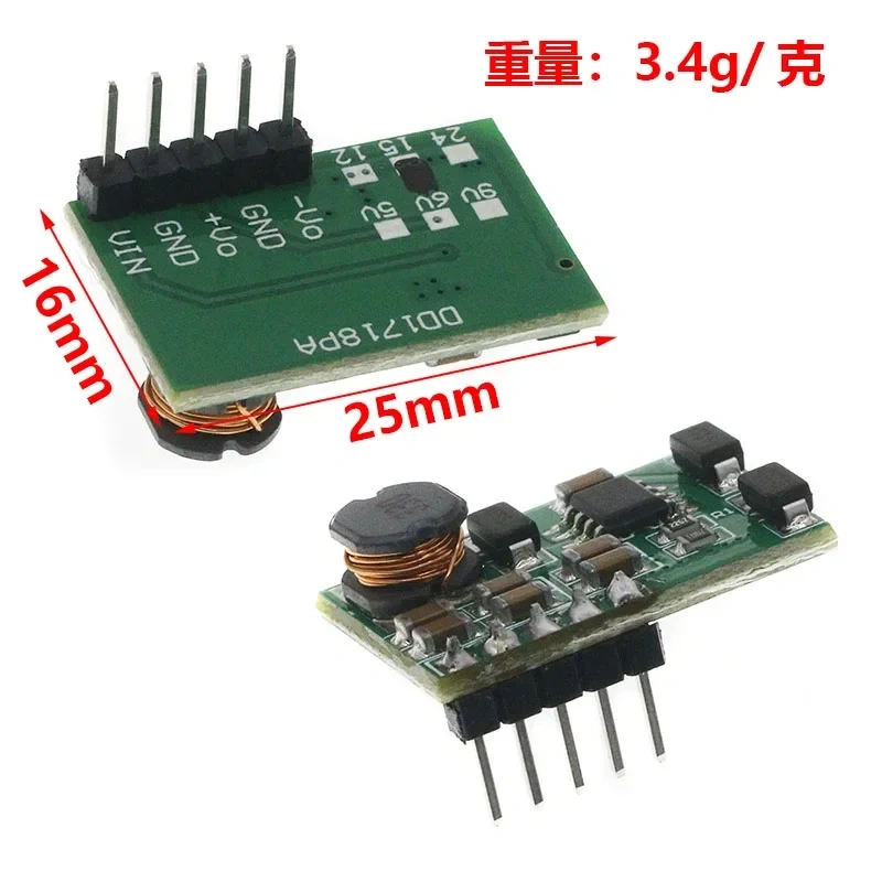 DC DC Step Up Boost Converter Power Supply Module DC 3-18V to ±5V/6V/9V/12V/15V/24V Positive Negative Voltage Converter