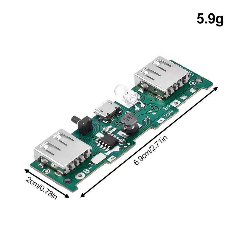 DC 5V 2A Power Bank Charger Board