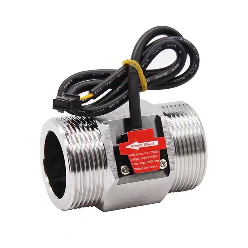 304 Stainless Steel DN40 50 Hall Water Flow Sensor