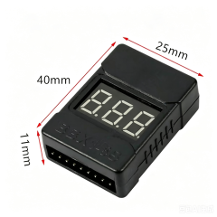 1-8S Low Lipo Battery Voltage Tester Indicator Buzzer