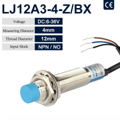 NPN LJ12A3-4-ZBX DC 3 Wire 6-36V M12 Inductive Switch