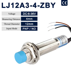 NPN LJ12A3-4-ZBX DC 3 Wire 6-36V M12 Inductive Switch