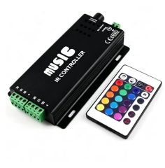 IR 24-key RGB LED Strip Music Controller