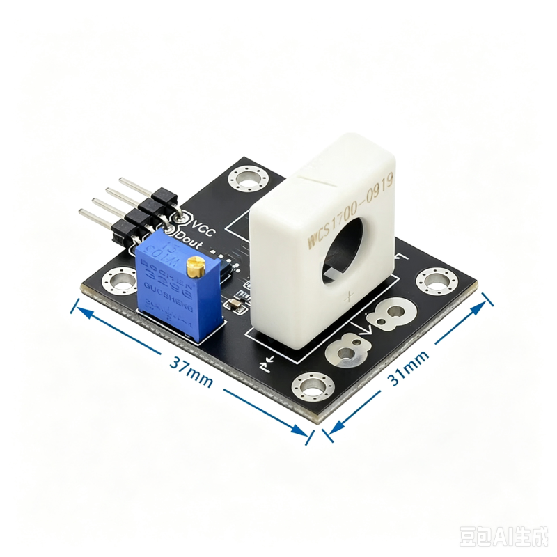 WCS1700/1800/1600/1500 Hall Current Sensor Overcurrent Protection Module