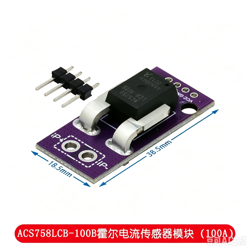 MCU-758 ACS758LCB-050B-PFF-T Current Sensor Hall Module