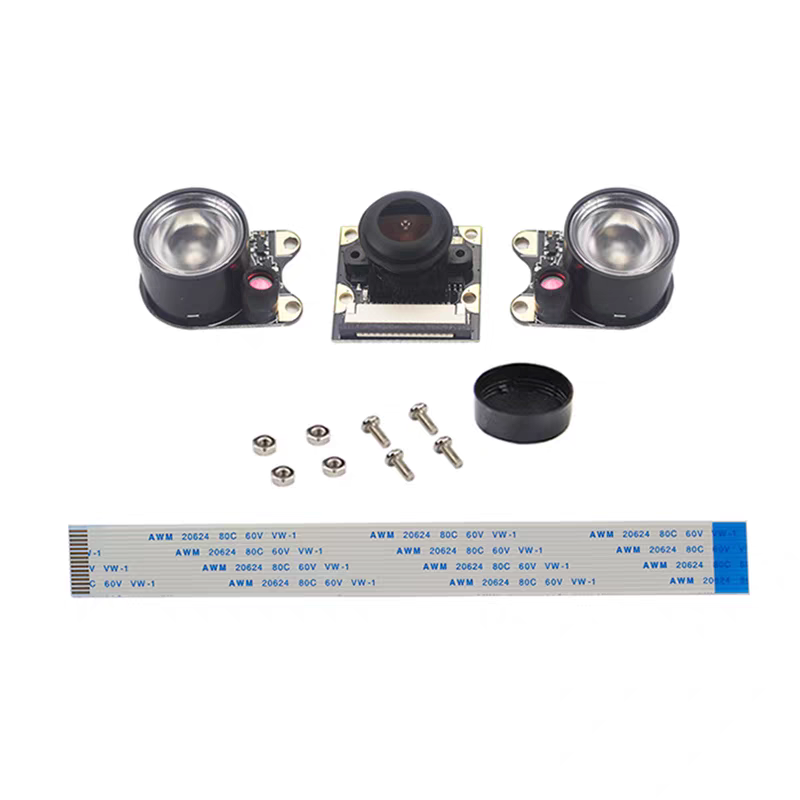 Raspberry Pi 500W 1080P Fish Eyes Infrared Night Vision Camera Kit