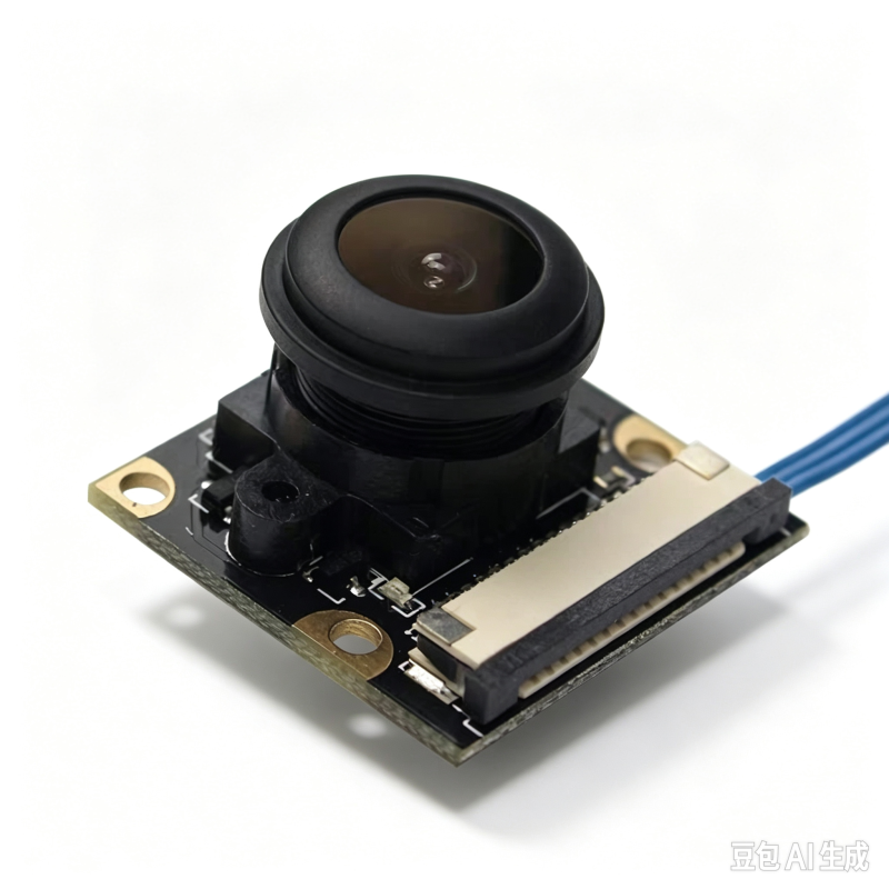 Raspberry Pi 4B/3B+ 5MP Fisheye Wide Angle Night Vision Camera with Cable