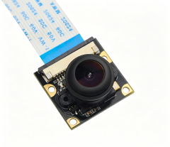 Raspberry Pi 4B/3B+ 5MP Fisheye Wide Angle Night Vision Camera with Cable