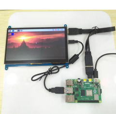 Raspberry Pi 4B/3B+ 7 inch 800*480 LCD Touch Display Screen with HDMI Cable