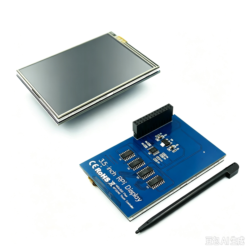 Raspberry Pi 3.5 Inch LCD Touch Screen and Acrylic Case