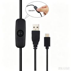 Raspberry Pi 4B/3B+ USB Interface Power Cable With Switch