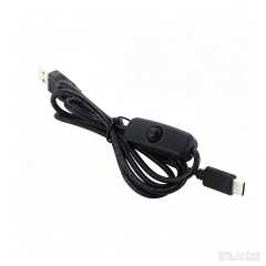Raspberry Pi 4B/3B+ USB Interface Power Cable With Switch