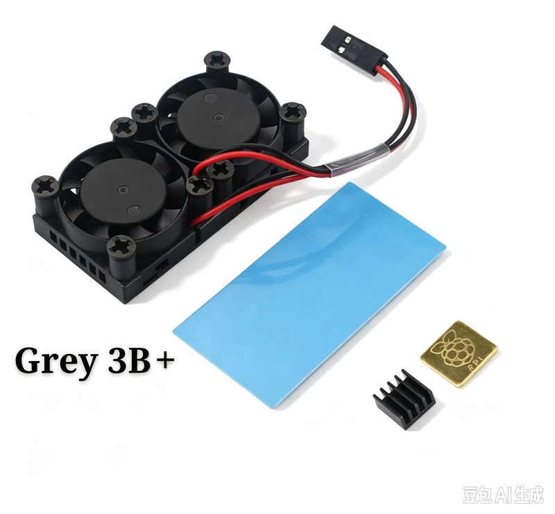 Raspberry Pi 4B / 3B + Dual Fan