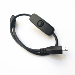 Type-C/Mirco Male to Female Extension Cable with On-Off Switch