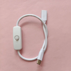 Type-C/Mirco Male to Female Extension Cable with On-Off Switch