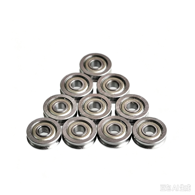 U604ZZ U-Groove Guide Wheel Pulley Bearing 4*13*4mm