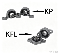 Horizontal KFL08 Vertical KP08 Bearing Bracket