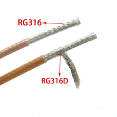 50Ohm Low Loss RG316 RG178 RG179 RG142 RG400 Coaxial Cable with With Certification