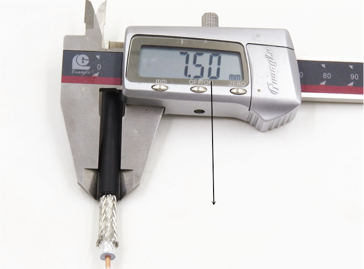 50Ohm Solid Inner Conductor Data Cable signal Transmission 5D-FB Coaxial Cable
