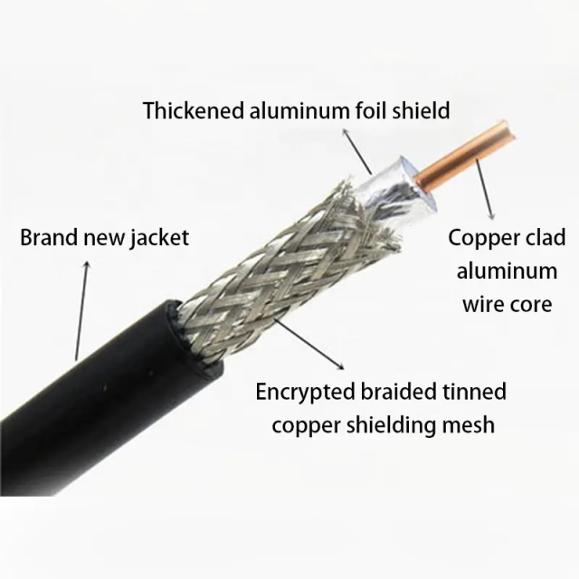 50ohms High Frequency Coaxial Cable Wifi Intercom Satellite Cable LMR300 LMR400 5D-FB of Communication