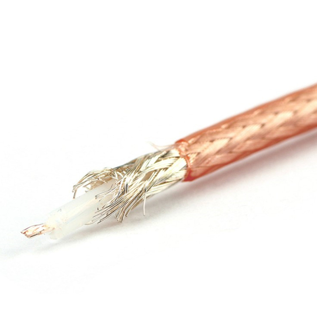 High temperature 50 ohm PTFE cable RG178 coaxial cable