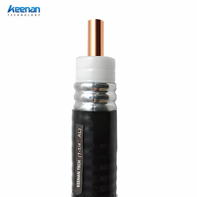 China Wholesale Corrugated Outdoor Jumper 50ohm Aluminium RF Feeder 1- 1/4" Coaxial Cable