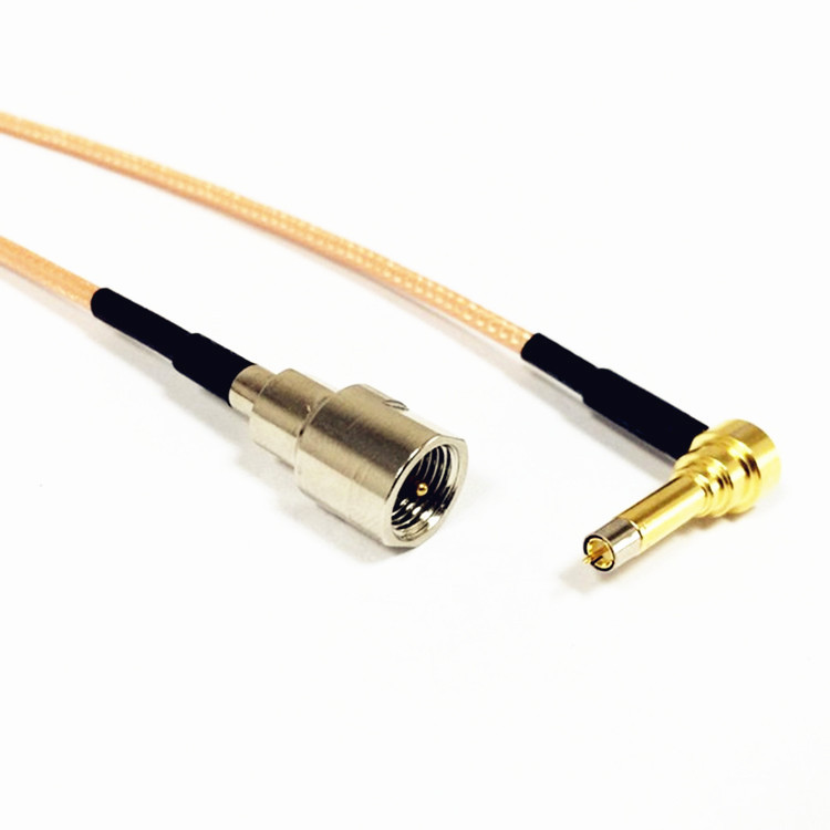FME Male to MS156 Male 90 Degree Elbow RF Coaxial RG316 Antenna Conversion Cable