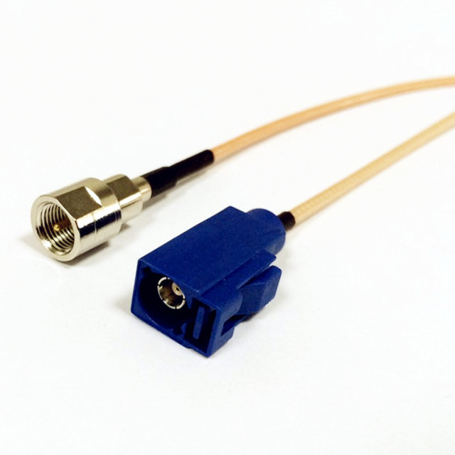 FAKRA Type Z Blue Female to FME Male Connector RF RG316 GPS Car Navigation Antenna Cable