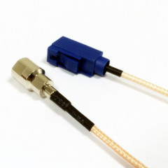 FAKRA Type Z Blue Female to FME Male Connector RF RG316 GPS Car Navigation Antenna Cable