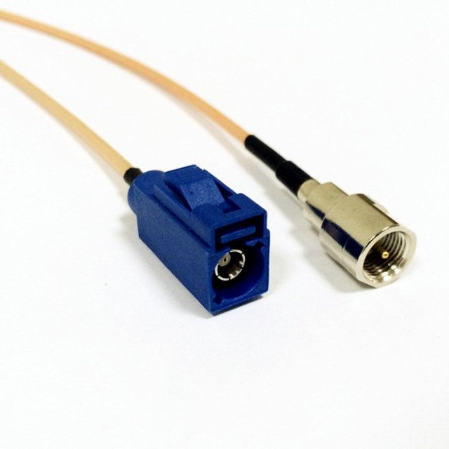 FAKRA Type Z Blue Female to FME Male Connector RF RG316 GPS Car Navigation Antenna Cable