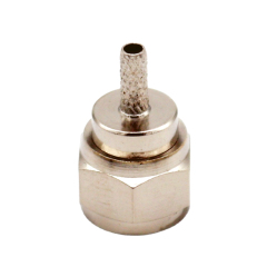 F Male Crimp Type RF Connector for RG174/RG179/RG316/RG58/LMR200 Coaxial Cable