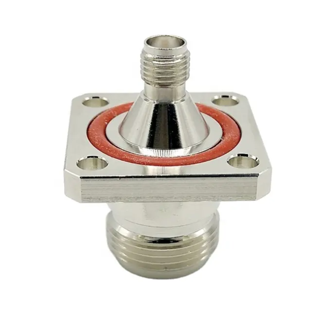 N Female to SMA Female Panel Mount 4 Hole Flange Pcb Connector Adapter