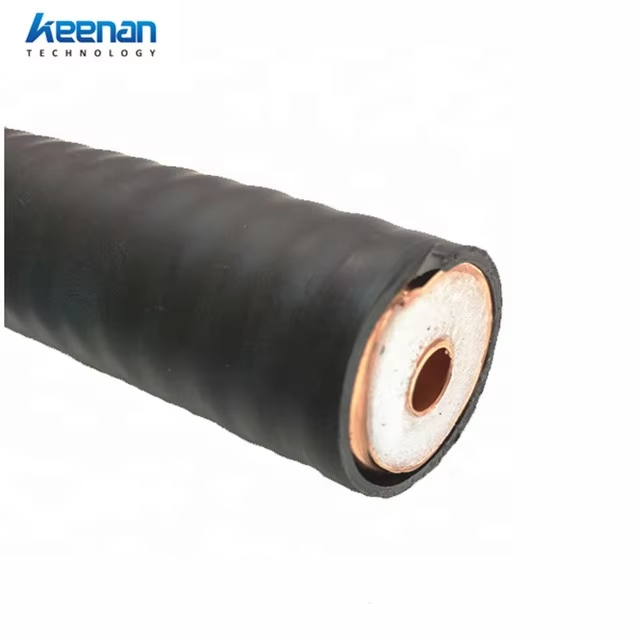 Low Loss 50Ohm RF Feeder Cable 1-5/8" Corrugated 1-5/8" Coaxial Cable