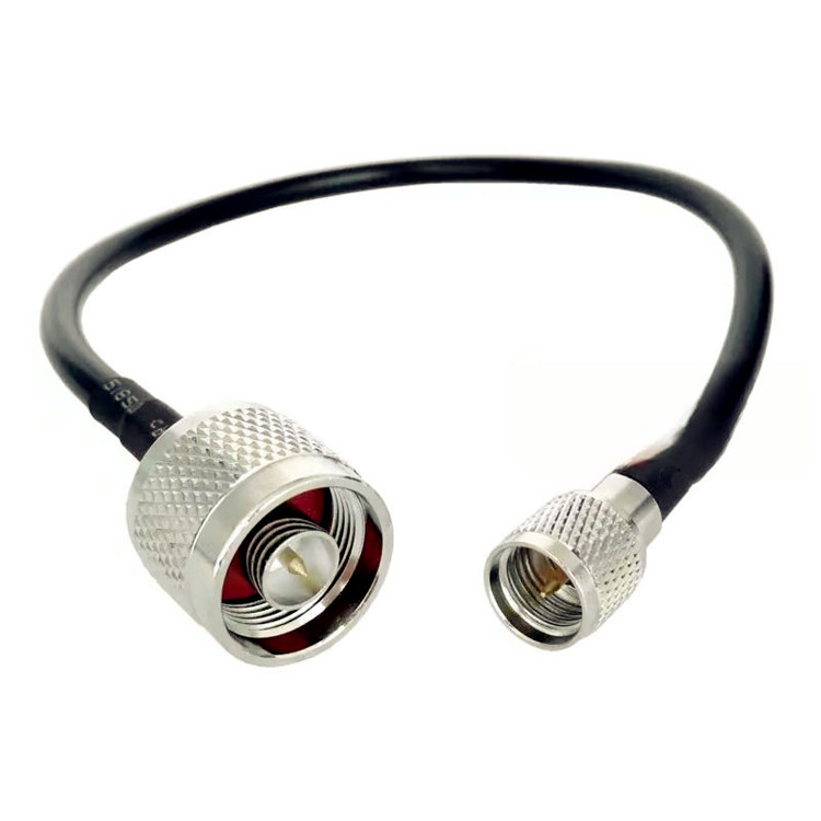 N Male to Mini UHF Male Coaxial RG58 RG174 Cable WiFi Antenna Radio Extension Cable