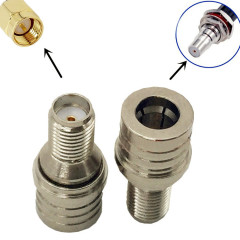 Antenna Adapter SMA Female to QMA Male RF Coaxial Connector Adapter