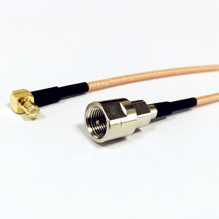 RF Connector MCX Male Plug Right Angle to FME Male RG316 Jump Cable for Wifi Antenna Aerial